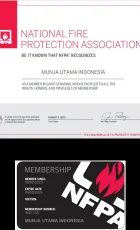 MEMBER NFPA PT. MUNJA UTAMA INDONESIA